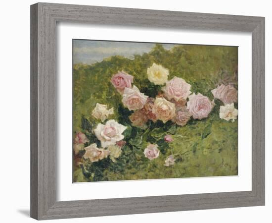 A Study of Roses-Luigi Rossi-Framed Giclee Print