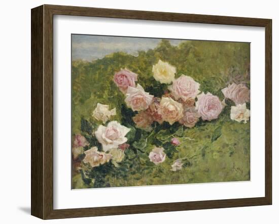 A Study of Roses-Luigi Rossi-Framed Giclee Print