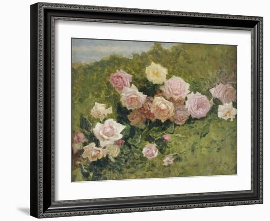 A Study of Roses-Luigi Rossi-Framed Giclee Print