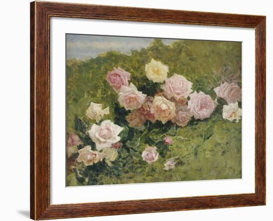 A Study of Roses-Luigi Rossi-Framed Giclee Print