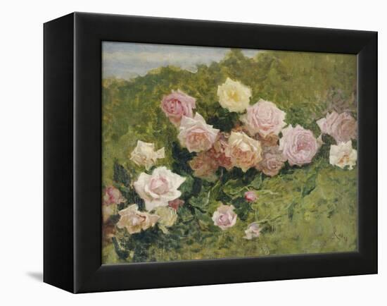 A Study of Roses-Luigi Rossi-Framed Premier Image Canvas