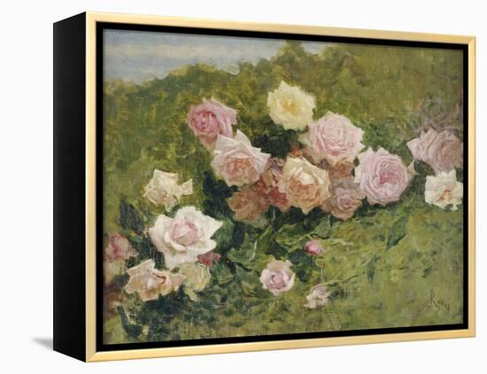A Study of Roses-Luigi Rossi-Framed Premier Image Canvas