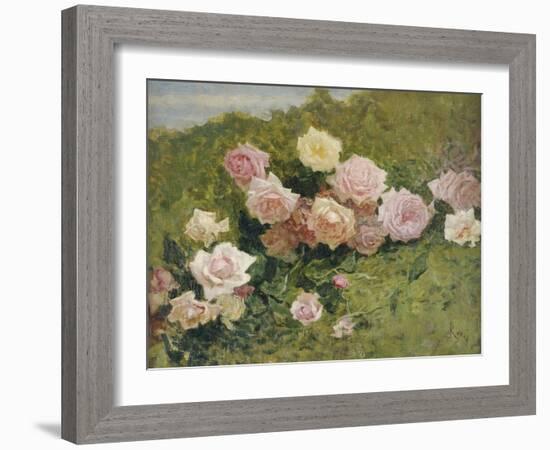 A Study of Roses-Luigi Rossi-Framed Giclee Print
