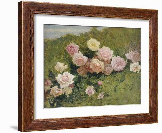 A Study of Roses-Luigi Rossi-Framed Giclee Print