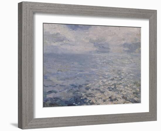 A Study of Sun on the Sea-Jose Agustin Arrieta-Framed Giclee Print