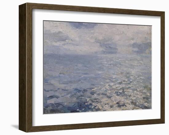 A Study of Sun on the Sea-Jose Agustin Arrieta-Framed Giclee Print