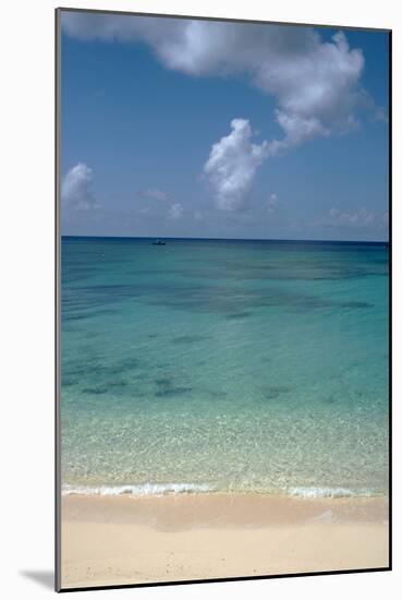 A Stunning Beach View of Grand Turk Turks and Caicos Islands with Golden Sands and Bright Blue Sea-Natalie Tepper-Mounted Photo