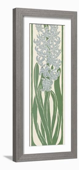 A Stylized, Art Nouveau Depiction of a Hyacinth Within a Rectangular Border-null-Framed Photographic Print