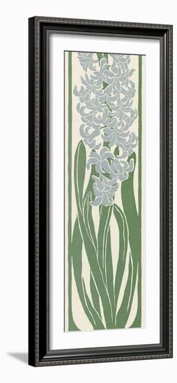 A Stylized, Art Nouveau Depiction of a Hyacinth Within a Rectangular Border-null-Framed Photographic Print