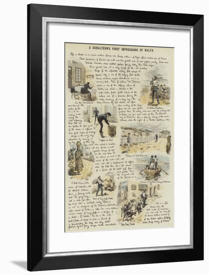 A Subaltern's First Impressions of Malta-Adrien Emmanuel Marie-Framed Giclee Print