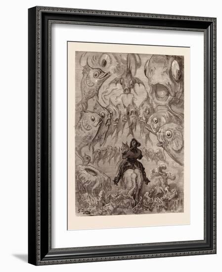 A Submarine World-Gustave Dore-Framed Giclee Print