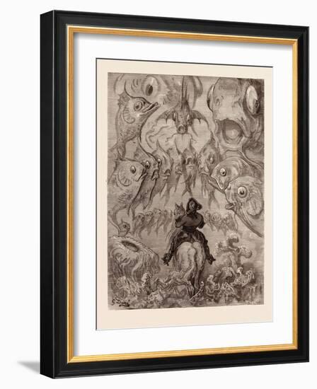 A Submarine World-Gustave Dore-Framed Giclee Print