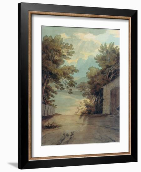 A Subterranean Passage to the Quarry at Liverpool (Watercolour)-John White Abbott-Framed Giclee Print