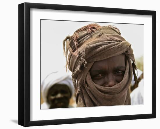 A Sudan Liberation Army, Sla, Fighter from the Faction of Abdelwahid Elnur-null-Framed Photographic Print