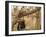 A Sudanese Girl Plays Inside a Thatched Hut at the Refugee Camp of Zamzam-null-Framed Photographic Print