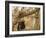 A Sudanese Girl Plays Inside a Thatched Hut at the Refugee Camp of Zamzam-null-Framed Photographic Print