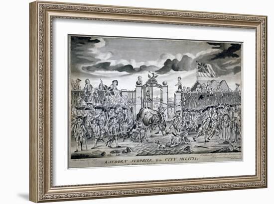 A Sudden Surprize to the City Militia, 1774-John Nixon-Framed Giclee Print