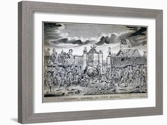 A Sudden Surprize to the City Militia, 1774-John Nixon-Framed Giclee Print