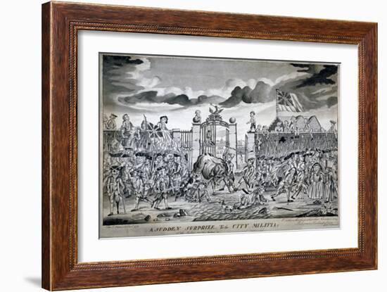 A Sudden Surprize to the City Militia, 1774-John Nixon-Framed Giclee Print