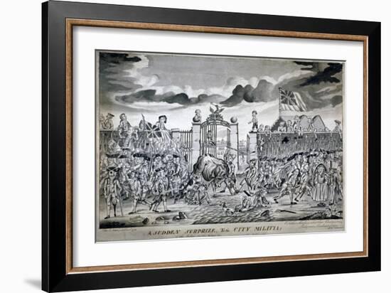 A Sudden Surprize to the City Militia, 1774-John Nixon-Framed Giclee Print