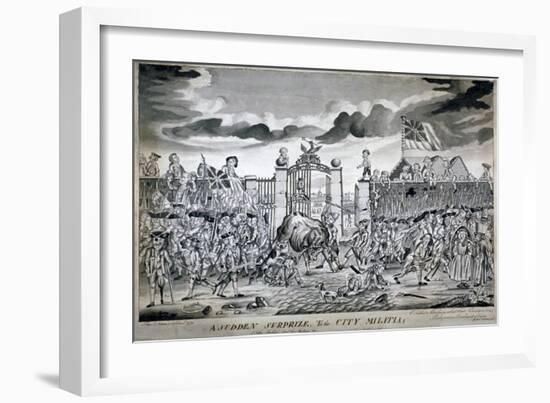 A Sudden Surprize to the City Militia, 1774-John Nixon-Framed Giclee Print