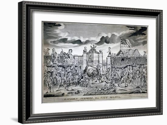 A Sudden Surprize to the City Militia, 1774-John Nixon-Framed Giclee Print