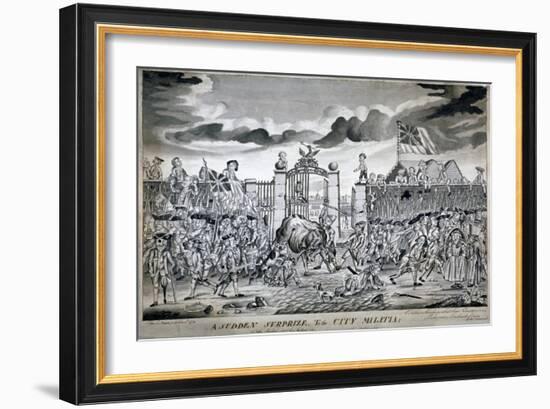 A Sudden Surprize to the City Militia, 1774-John Nixon-Framed Giclee Print