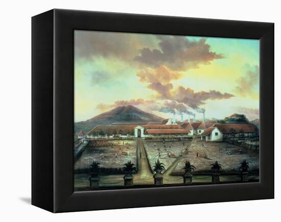 A Sugar Plantation in the South of Trinidad, circa 1850-C. Bauer-Framed Premier Image Canvas