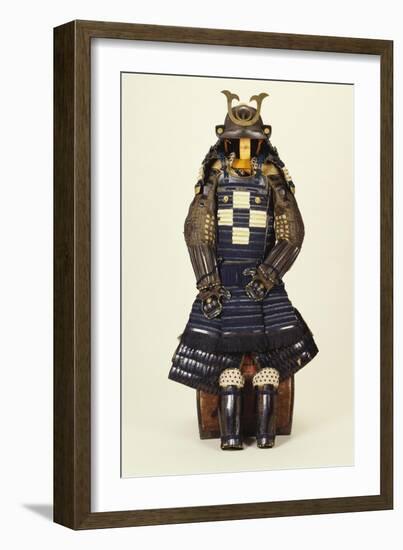 A Suit of Samurai Armour, the Kabuto Comprising a Fine Sixty-Two Plate Russet-Iron Sujibach-null-Framed Giclee Print