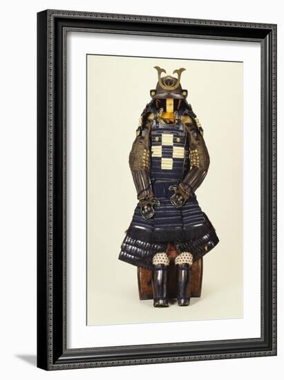 A Suit of Samurai Armour, the Kabuto Comprising a Fine Sixty-Two Plate Russet-Iron Sujibach-null-Framed Giclee Print