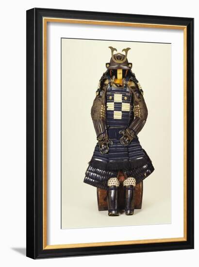 A Suit of Samurai Armour, the Kabuto Comprising a Fine Sixty-Two Plate Russet-Iron Sujibach-null-Framed Giclee Print