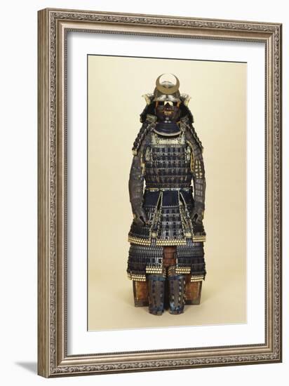 A Suit of Samurai Armour, the Kabuto Comprising a Fine Sixty-Two Plate Russet-Iron Sujibachi and…-null-Framed Giclee Print