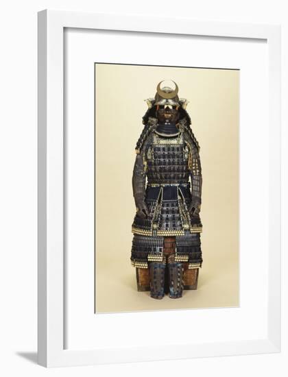 A Suit of Samurai Armour, the Kabuto Comprising a Fine Sixty-Two Plate Russet-Iron Sujibachi and…-null-Framed Giclee Print