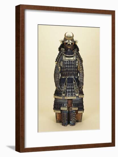 A Suit of Samurai Armour, the Kabuto Comprising a Fine Sixty-Two Plate Russet-Iron Sujibachi and…-null-Framed Giclee Print