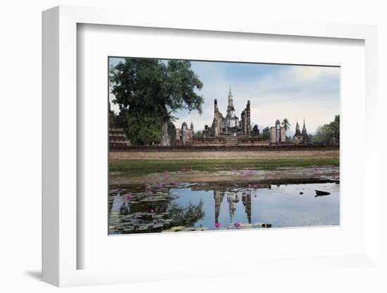 A Sukhothai Era Buddha at Wat Mahathat, Sukhothai Historical Park, Thailand-Alex Robinson-Framed Photographic Print