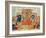 A Sultan and His Court, Illustration from the "Shahnama", by Abu"L-Qasim Manur Firdawsi circa 1330-null-Framed Giclee Print