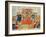 A Sultan and His Court, Illustration from the "Shahnama", by Abu"L-Qasim Manur Firdawsi circa 1330-null-Framed Giclee Print