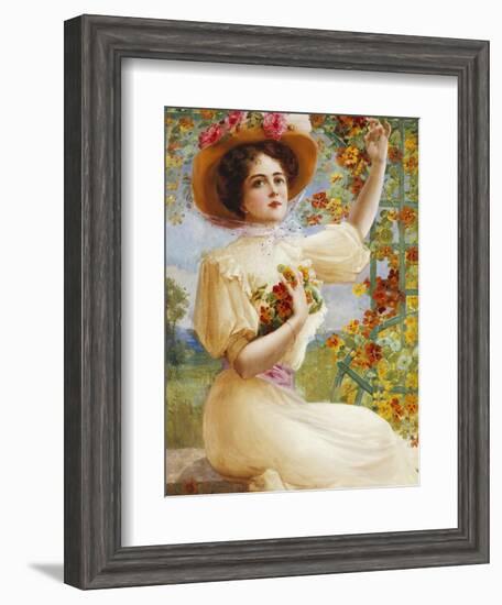 A Summer Beauty, 1909-Emile Vernon-Framed Giclee Print