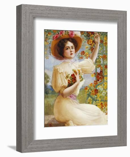 A Summer Beauty, 1909-Emile Vernon-Framed Giclee Print