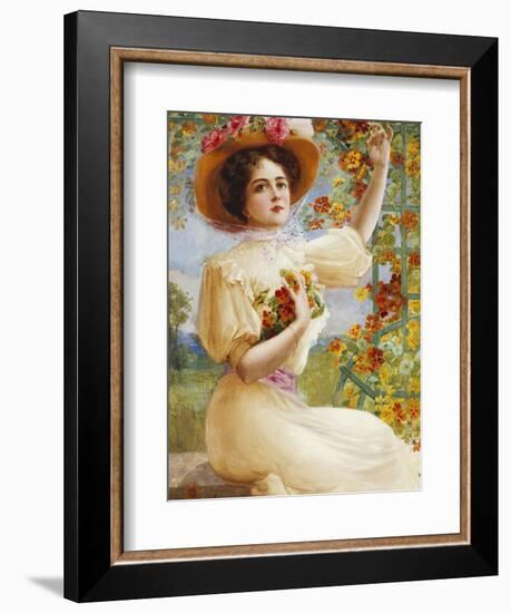 A Summer Beauty, 1909-Emile Vernon-Framed Giclee Print