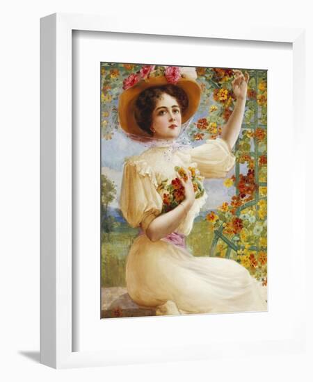 A Summer Beauty, 1909-Emile Vernon-Framed Giclee Print