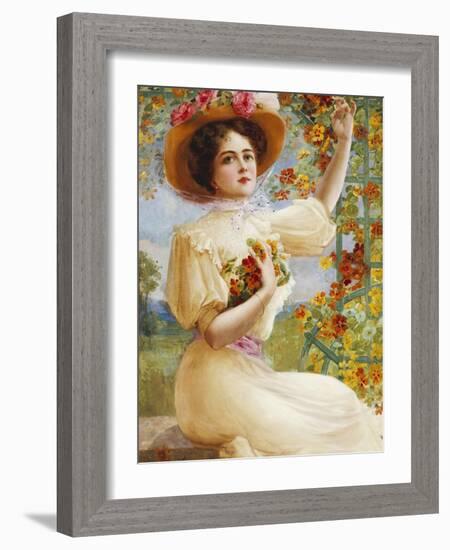 A Summer Beauty, 1909-Emile Vernon-Framed Giclee Print