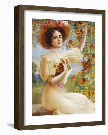 A Summer Beauty, 1909-Emile Vernon-Framed Giclee Print