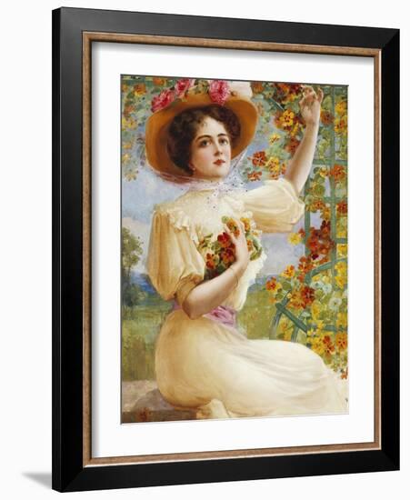 A Summer Beauty, 1909-Emile Vernon-Framed Giclee Print