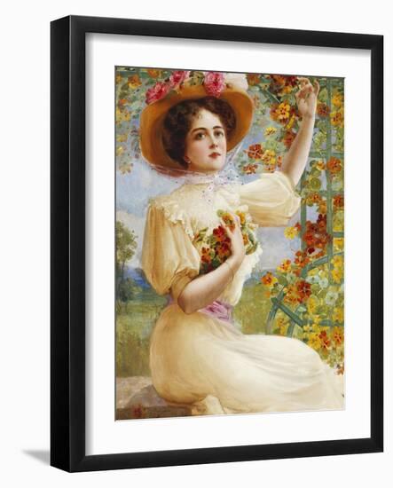 A Summer Beauty, 1909-Emile Vernon-Framed Giclee Print