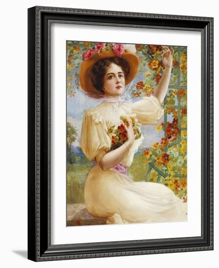 A Summer Beauty, 1909-Emile Vernon-Framed Giclee Print