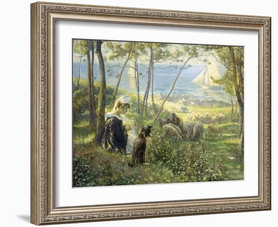 A Summer Day by the Sea-Max Silbert-Framed Giclee Print