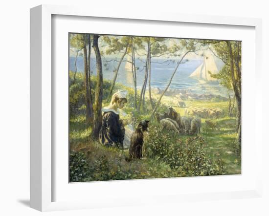 A Summer Day by the Sea-Max Silbert-Framed Giclee Print