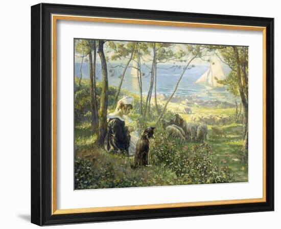 A Summer Day by the Sea-Max Silbert-Framed Giclee Print