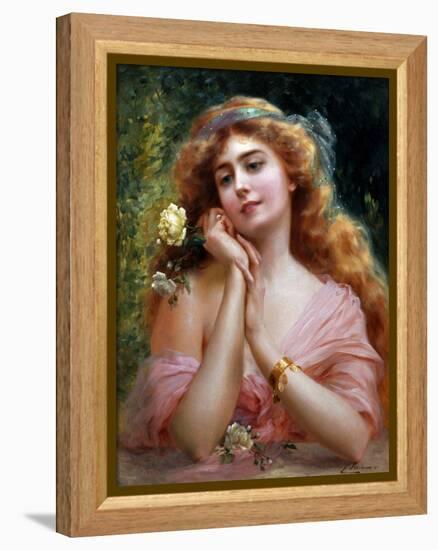 A Summer Reverie-Emile Vernon-Framed Premier Image Canvas